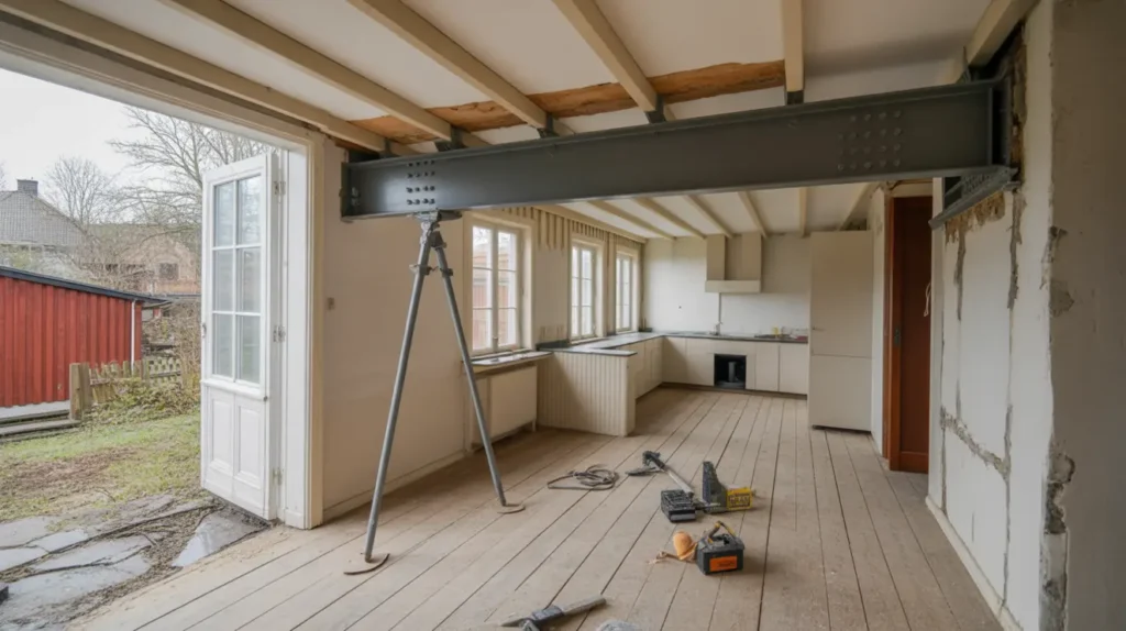 riva b rande v gg i villa anm lan st lbalk dimensionering och kostnad